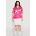 thumbnail image 3 of Womens Plus Size Angel Graphic Baseball Tee, 3 of 5