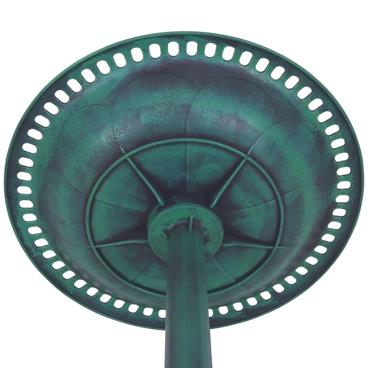 Costway Green Pedestal Bird Bath Feeder Freestanding Outdoor Garden Yard Patio Decor