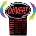 thumbnail image 2 of Enseigne indiquant « OUVERT » et les heures d'ouverture, 2 of 2