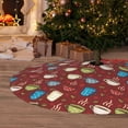 thumbnail image 6 of Sikiie Coffee Cups 30-48 inches {designName} Print Christmas Tree Skirt Snowman Xmas Tree Skirt with Edge Christmas Decorations for Holiday Party36", 6 of 7