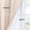thumbnail image 6 of MaKefeile 100% Blackout Linen Blend Grommet Curtains for Bedroom, Thermal Insulated Curtains for Living Room,W52 x L84 Inch,Beige,2 Panels, 6 of 12