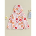 thumbnail image 2 of Diconna Veste à Capuche d'Automne pour Fille, Imprimé Floral, Fermeture Éclair devant, Manteau à Manches Longues, Chandail, 2 of 8