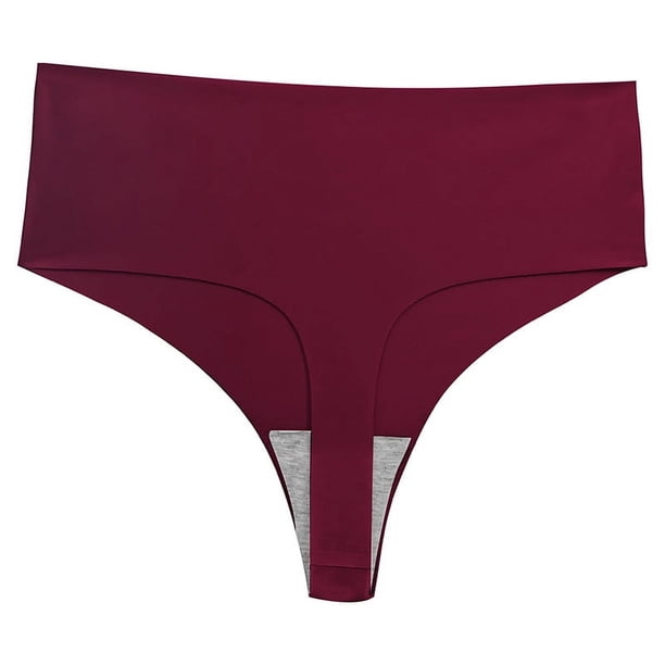 Tanga de mujer sexy, transpirable, sin costuras, de cintura alta, a la moda, sin costuras, deportiva, de secado rápido, transpirable para mujer