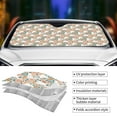 thumbnail image 4 of Kdxio Cute Rabbit Floral Print Front Windshield Sun Shade,Folding Auto Sunshade for Car Truck SUV-, 4 of 7