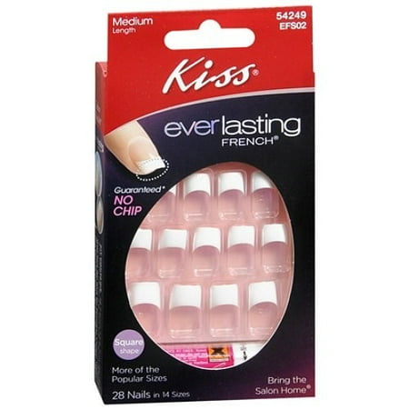 Kiss Everlasting Color Square Nail Kit - Medium