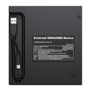 External CD DVD Drive Pro - Portable Typ C CD/DVD+/-RW Drive with SD Card Reader, CD ROM Burner ,Broad System Compatibility