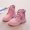 Pink, variant on Girls Ankle Martin Boots Cute Heart Decor Side Zipper Lace up Soft Sole Fall Winter Trendy Short Leather Booties for Little & Big Kids Black 2 Big Kids(35)