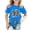 shirts 87#Blue, variant on Awareness Day Short Sleeve Graphic Tee for Kids Youth Girls Ribbed Blend T Shirts Lightweight Casual Outdoor