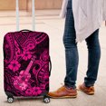 thumbnail image 1 of Hawaii Ukulele Luggage Cover Polynesian Pattern Pink Version LT01, 1 of 5