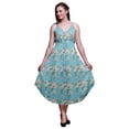 thumbnail image 1 of Bimba Robe Midi de Plage à Imprimé Floral pour Femmes, à Bretelles, pour l'Été, Resort, TG, 1 of 1