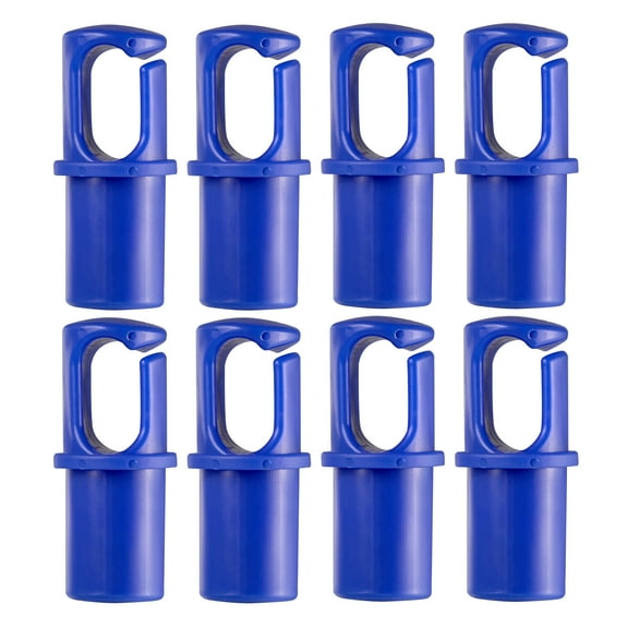 Machrus Upper Bounce Universal Trampoline Pole Cap Fit's 1" or 1.5" Diameter Pole - set of 8 - Blue
