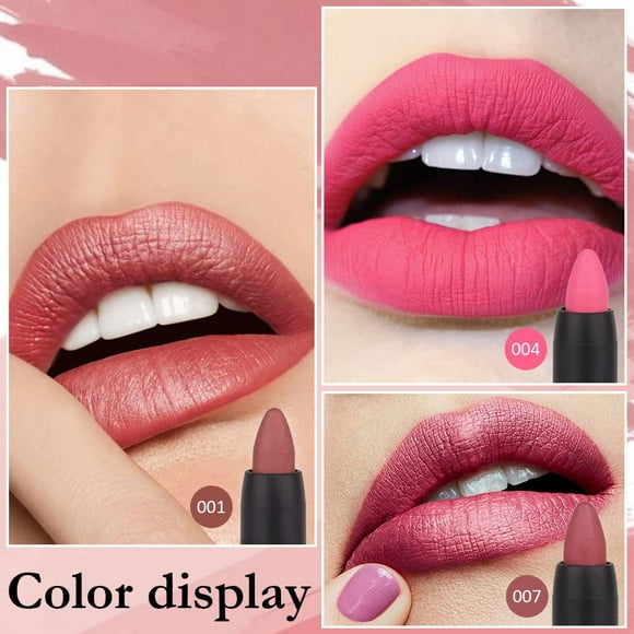 3Pcs Nude Pink Beige Chestnut Mauve Matte Lip Liner Pencil Crayon and Lipstick Set Long Lasting Waterproof Matching Lipstick and Lip Liner Set 24 Hour lab