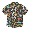 thumbnail image 2 of Dailycode Small Short Sleeve Button Down Shirts Cups Star Glasses Casual Shirt 3-10 Years, 2 of 9
