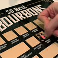 50 Best Bourbons Scratch Off Poster The Bourbon Bucket List Top