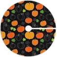 thumbnail image 1 of FMSHPON Colorful Pumpkins Xmas Christmas Tree Skirt Stand Mat for Holiday Party Decoration Indoor Outdoor 48 inches, 1 of 6