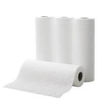 THLKIF Microfiber Cleaning Cloth Roll, 1 Roll Disposable Paper Towels Tear Away Cleaning Towels, Microfiber Towels Washable Shop Rags, Lint Free Cleaning Rags for House Kitchen, 9.84"×9.84"