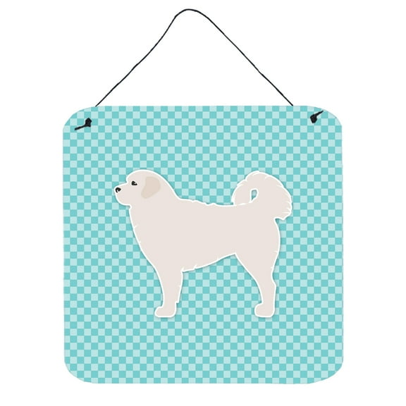 Carolines Treasures BB3727DS66 Polish Tatra Sheepdog Checkerboard Blue Wall or Door Hanging Prints