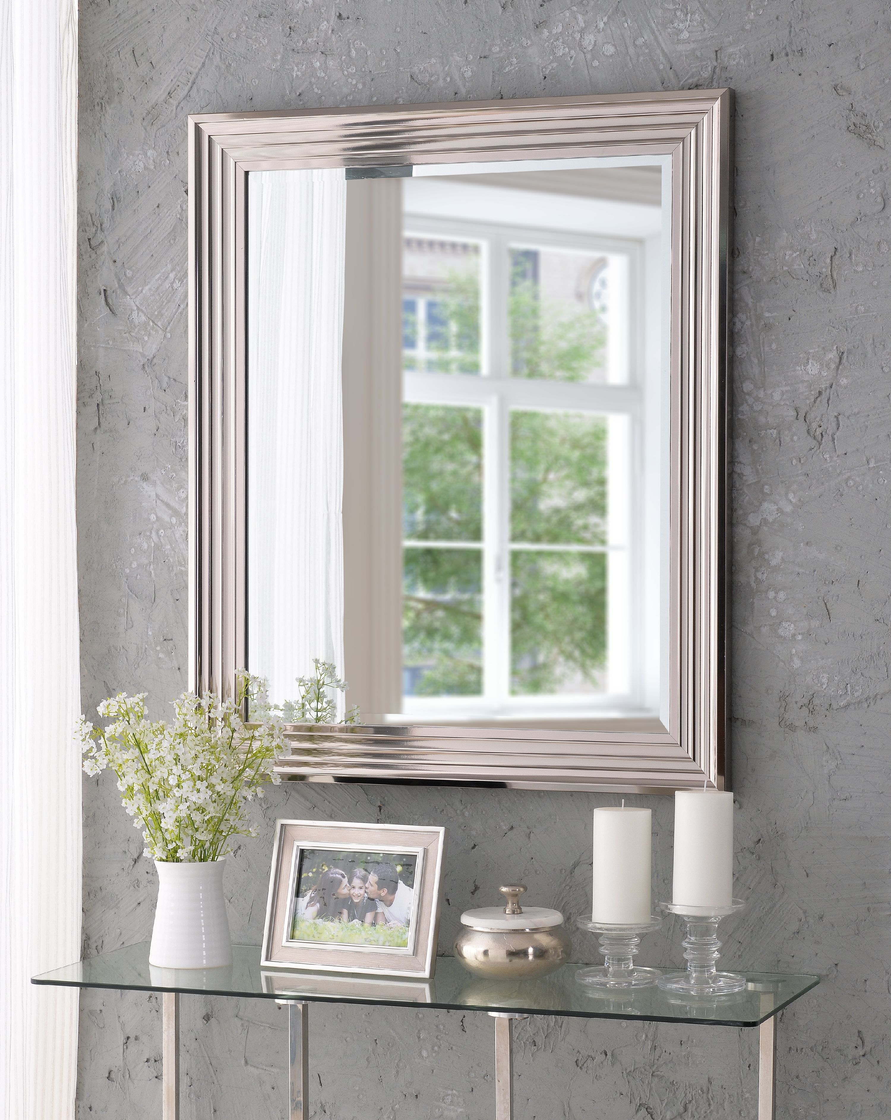 Lyonesse 36" Wall Mirror Chrome