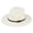 Beige, variant on Women's Felt Panama Hats Classic Wide Brim Rancher Fedora with Belt Buckle Cowboy Style Beige