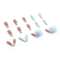 thumbnail image 4 of Fofosbeauty 24 pcs Long False Nails, Press-on Nails Designs 2022, Winter in Blue with Fluffy, 4 of 9