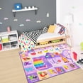 thumbnail image 3 of TWINNIS Kids Play Rug Animal Carpet ABC Educational Rug Mat Kids Area Rug for Playroom,Bedroom,Nursery Room,6'X9',Purple, 3 of 7