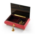 thumbnail image 2 of Radiant 36 Note Red Wine Violin Inlay Musical Jewelry Box - Lara's Theme & Love Story, 2 of 2