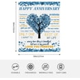 thumbnail image 5 of Yibo Happy Anniversary Blanket Gifts for Him Gifts for Him Anniversary Wedding Anniversary Romantic Gifts for Couple/Parents Best Wedding Anniversary Blanket Gifts for Husband, 5 of 6