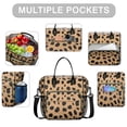thumbnail image 2 of Brown and Black Of Leopard Print Womens Lunch Box for Work,Insulated Large Lunch Bag for Tween and Teen,Loncheras Para Mujer,Leakproof Adult Lunch Bag for Work,Beach,Travel,Picnic,Camping, 2 of 7