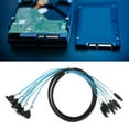 thumbnail image 4 of Mini cable sas 6 a 6 cable curvo recto 6gbps anti interferencia de doble grupo cable para ssd, 4 of 7
