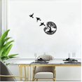 thumbnail image 5 of Metal Wall Art, Tree of Life Birds Silhouette Wall Decoration Art Decor, Suitable for Living Room, Garden, Bedroom, 30*30cm, 5 of 5