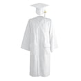 Graduation Neck Adult Graduation Gown Set with Cap and Tassel, Matte V-Neck Robe with ...