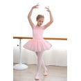 thumbnail image 3 of Stelle Ballet Leotard Mesh Cap Sleeveless Tutu Skirted Ballerina Dress Outfit for Girls,Ballet Pink,5T, 3 of 5