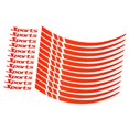 thumbnail image 3 of jinwen Car Wheel Hub Stickers Wheel Reflective Stickers Universal Easily Install Waterproof Car SUV Wheel Accessory Wheel Hub Decals Reflective Red, 3 of 8