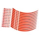 thumbnail image 4 of 2 Pegatinas Para Cubo De Rueda De Coche, Calcomanías Automotrices Profesionales, Calcomanías Para Cubo De Ruedas, Reflectantes, Color Rojo, 4 of 8