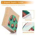 thumbnail image 5 of Yayeee Napkin Holder for Table Kitchen Paper Tissue Organization, Brown American Footballs, 5 of 8