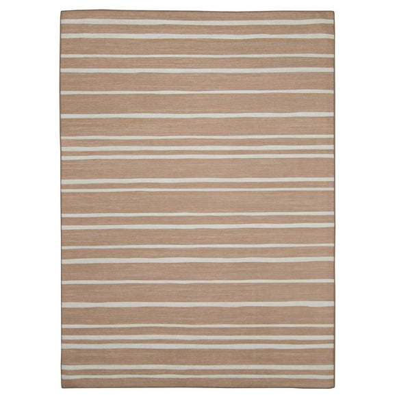 Outdoor Washable Weston Tan & Ivory 7' x 9' Area Rug