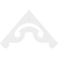 thumbnail image 2 of Ekena Millwork 72"W x 42"H x 1"P (14/12) Pitch Northwest Architectural Grade PVC Gable Pediment, 2 of 7