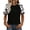 Black, variant on Baseball Shirts for Women Round Neck Short Sleeve Blouse Tropical Graphic Tees Summer Going Out Tops Blusas Casuales Para Mujer