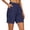 Navy——Summer Savings, variant on Oiangi Women's Dress Shorts High Waist Flat Front Shorts Casual Business Office Work Shorts with Pockets Navy 2XL