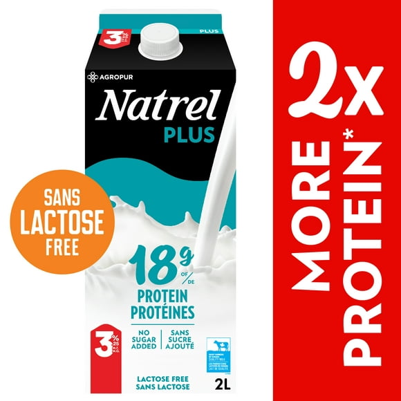 Lait protéiné 3,25% Natrel Plus 2 L