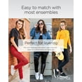 thumbnail image 5 of MeMoi Pants-Style Cotton Blend Leggings - Womens - Female (Small/Medium, Coral), 5 of 7