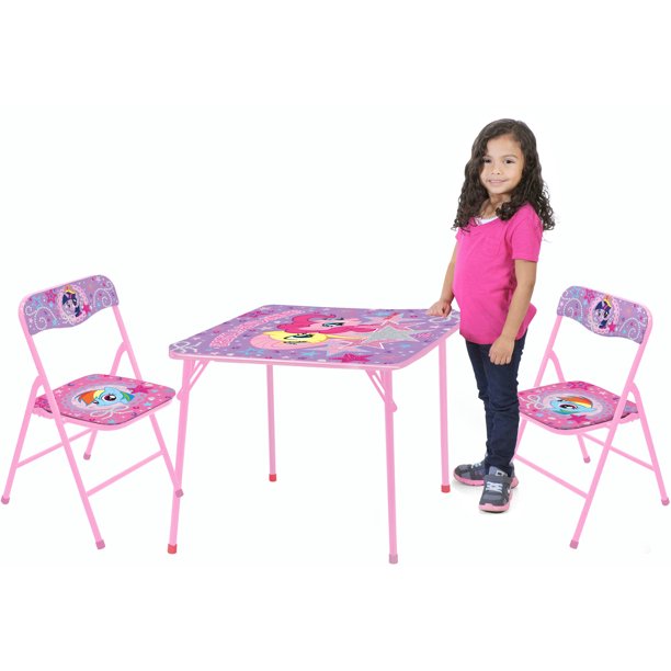 My Little Pony 3 Piece Table And Chair Set Walmart Com Walmart Com