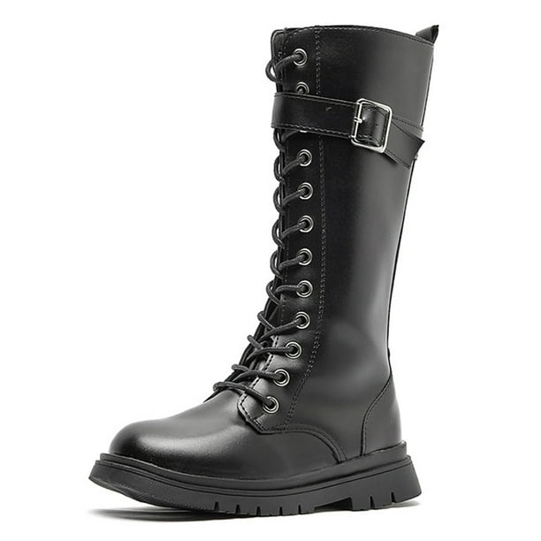 Kids high black boots cheap