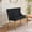 Black-1, variant on The Sanctuary Velvet Double Dining Loveseat Bench, 2-Seat, Tufted Detailing, For Dining Room Kitchen, Black, Mid Century Modern Style