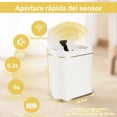 thumbnail image 2 of Botes de Basura,8L Cubo De Basura Automático Con Sensor Para Baño,Cubo de Basura de Plástico,Botes de Basura Inteligente,inteligente con tapa,para Inodoro, 2 of 7