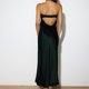 thumbnail image 4 of Vestido Amoldeado Al Cuerpo Vestido ceñido al cuerpo para mujer Vestido de tubo de satén sin espalda Vestidos femeninos (Negro M) Cgtredaw para Mujer Negro T 20, 4 of 6