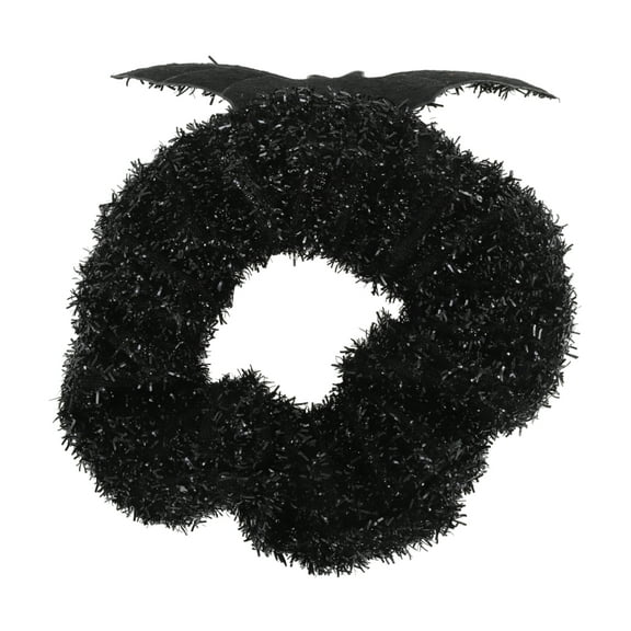 Unique Bargains 1 Pc Hair Elastics Fashion Halloween Bat Hair Tie Black