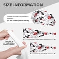 thumbnail image 2 of red white flowers black Headbands for Women Men, Workout Elastic Sweat Band for Yoga Running Cycling Gym Exercise Non Slip Head Bands for Women's Hair, 2 of 5