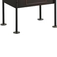 thumbnail image 4 of Industrial Pipe Detailed Nightstand With One Drawer And One Shelf, Antique Oak and Sandy Grey- Saltoro Sherpi, 4 of 6