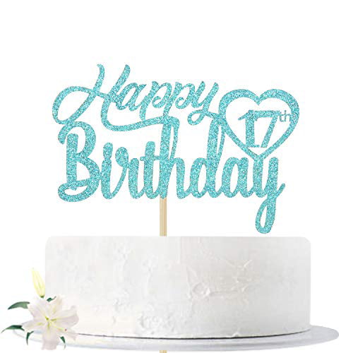 Blue 80th Birthday Cake Topper 